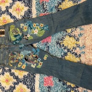 Vintage MARLOW embroidered denim